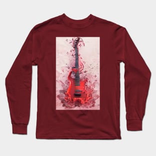 Floral guitar Long Sleeve T-Shirt